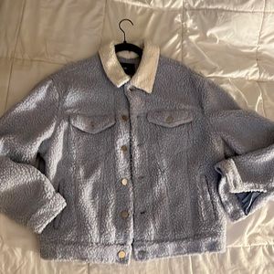 Light blue Sherpa jacket